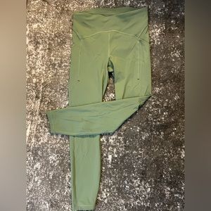 Lululemon Power Thru High Rise Tight 25” Size 8 in green